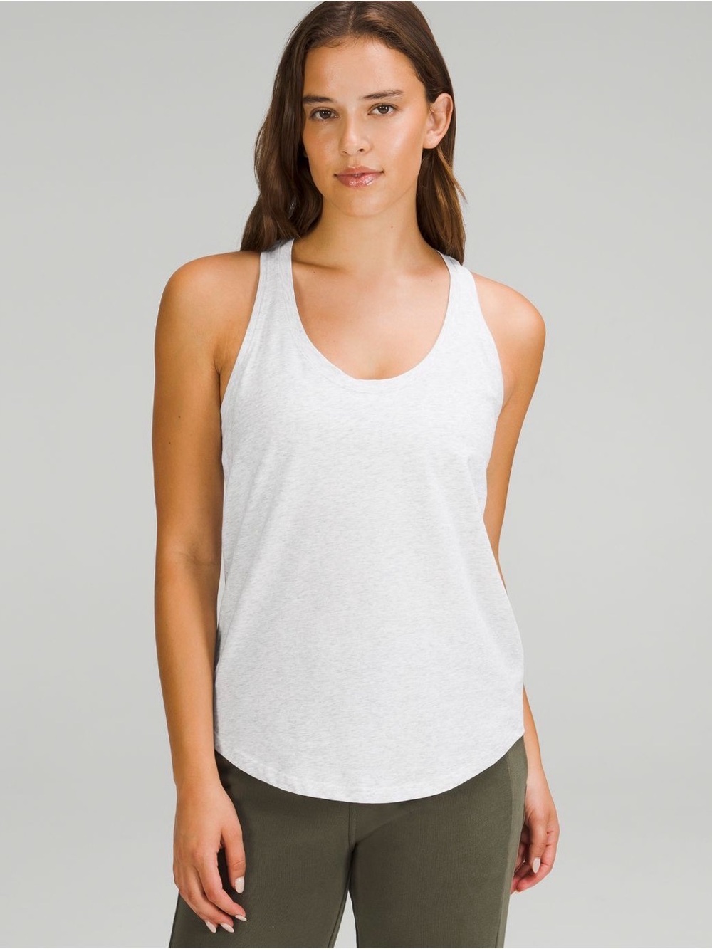 NWT Lululemon Love Tank Top in Heathered Core Ultra Light Grey